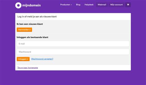 mijn domein storing|Mijndomein